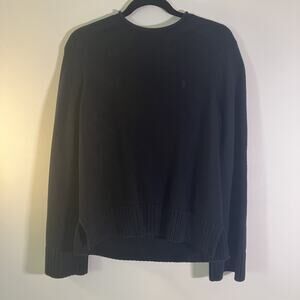 Polo Ralph Lauren Sweater Mens Medium Crewneck Knit Pullover Black